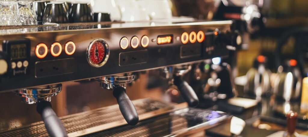 espresso machine in coffee shop