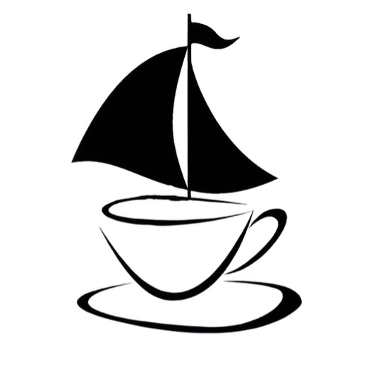 bayside beans boat logo circle