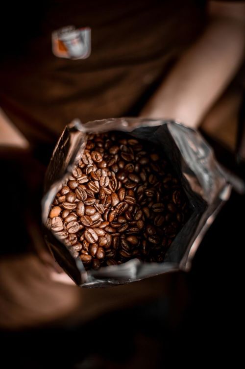 coffee beans in bag